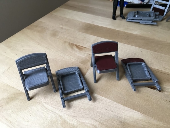 Folding Chair (1/18 scale) 3D Print 179080