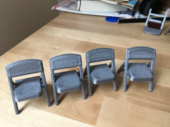 Folding Chair (1/18 scale) 3D Print 179082