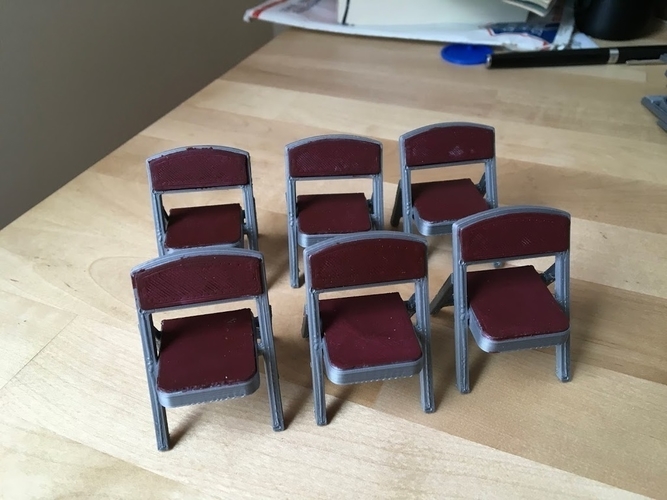 Folding Chair (1/18 scale) 3D Print 179083