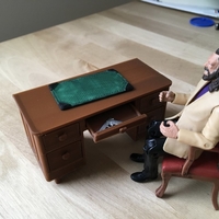 1940s Desk with working drawers and secret compartments (1/18 sc - Thumbnail 2