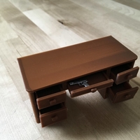 1940s Desk with working drawers and secret compartments (1/18 sc - Thumbnail 3