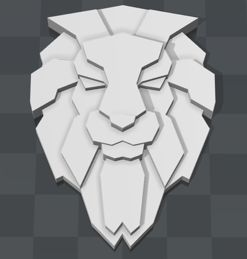 Lion brooch