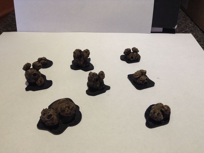 X-Wing - 1:270 scaled 3D Asteroid Clusters 3D Print 179184