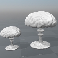 Small Battlefield - 3D Nuclear Explosion Marker 3D Printing 179210