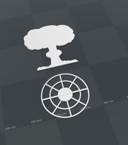 Battlefield - 2D Nuclear Explosion - Version A  3D Print 179213
