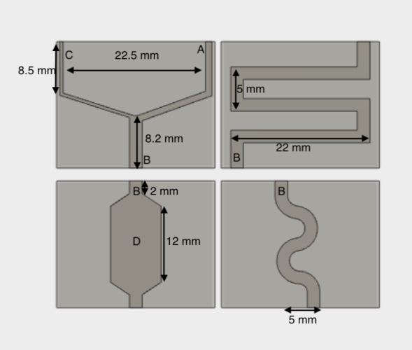 lesson of design of microfluidics channels 3D Print 179233