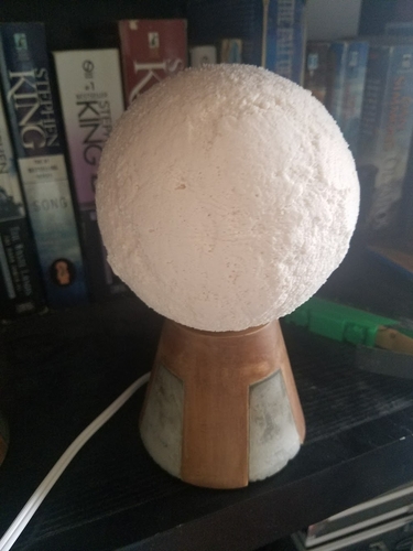 Moon Lamp with concrete/printed base 3D Print 179321