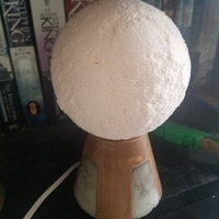 Moon Lamp with concrete/printed base - Thumbnail 1