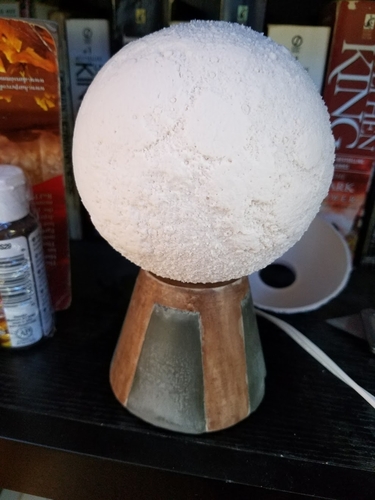 Moon Lamp with concrete/printed base 3D Print 179325