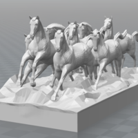 Small Feng Shui Horse 3D Printing 179334