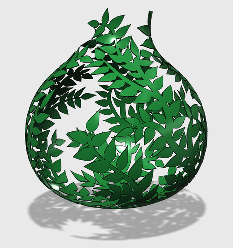 Leave Vase 3D Print 179335