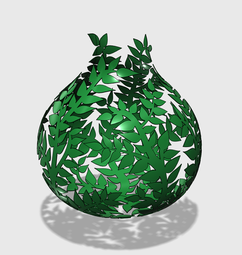 Leave Vase 3D Print 179336
