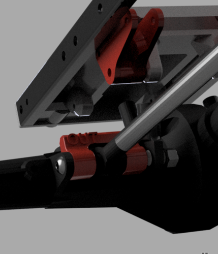 SCX-10 Cantilever Suspension (Mini E-Revo Shocks) 3D Print 179392