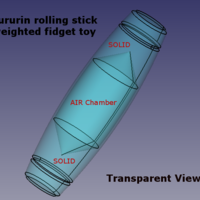 Kururin rolling stick weighted fidget toy tumbler - Thumbnail 2