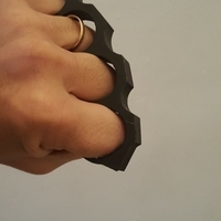 Small Brass Knuckles Solid Object 3D Printing 179423