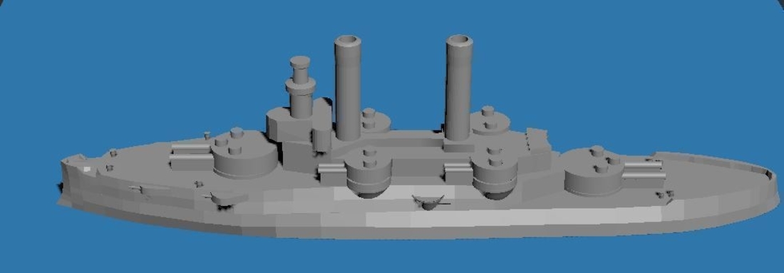 IowaBB4 battleship 3D Print 179451