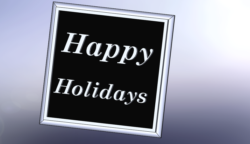 Happy Holidays 3D Print 179580