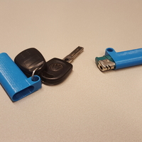 Small Lighter Holder Round    3D Printing 179583