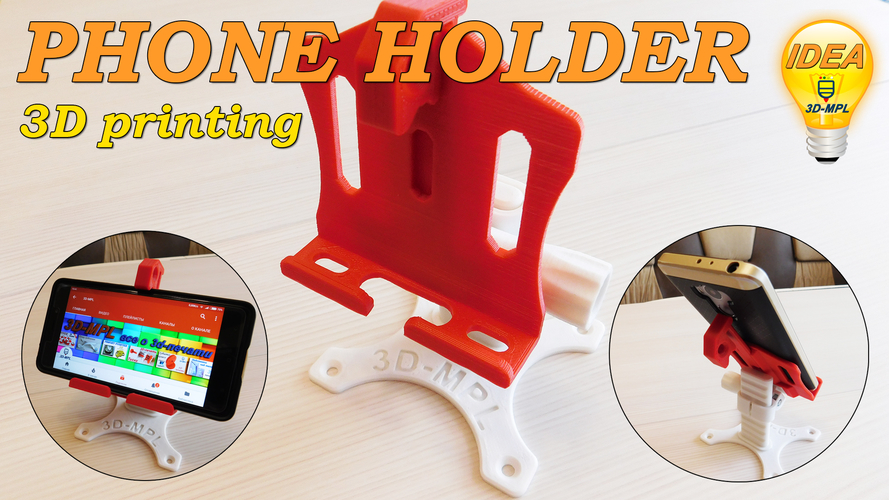 PHONE HOLDER (3D-MPL) 3D Print 179621