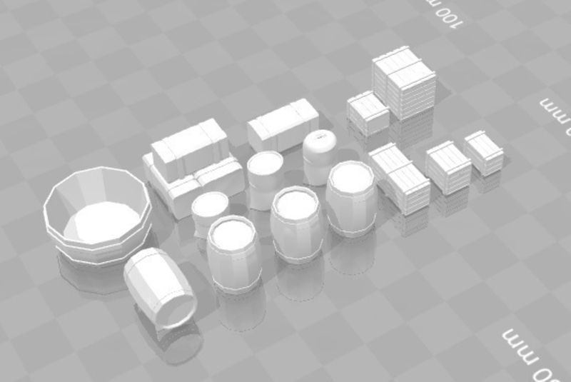 Battlefield - Assorted Farmhouse / Fantasy Village Scatter 