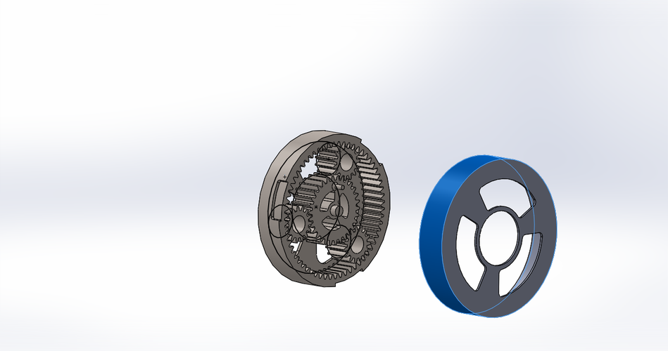 Outputless Planetary gearbox 3D Print 179644