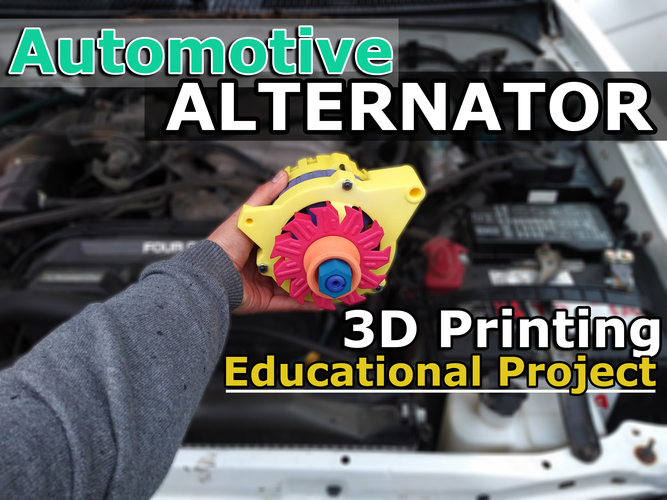 Educational Automotive Alternator 3D Print 179758