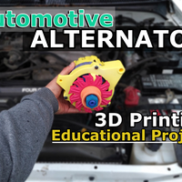 Small Educational Automotive Alternator 3D Printing 179758