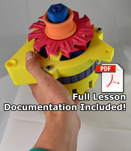 Educational Automotive Alternator 3D Print 179759