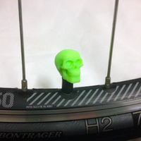 Car Truck Bike Van Tire Tyre Wheel Valve Stem Caps Cover Skull - Thumbnail 2