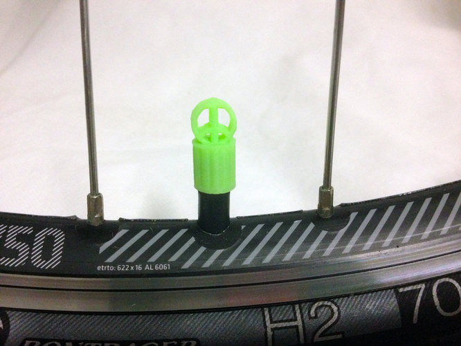 Car Truck Bike Van Tire Tyre Wheel Valve Stem Caps Cover Peace 3D Print 179789