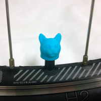 Car Truck Bike Tire Tyre Wheel Valve Stem Caps Cover Cat Head - Thumbnail 1