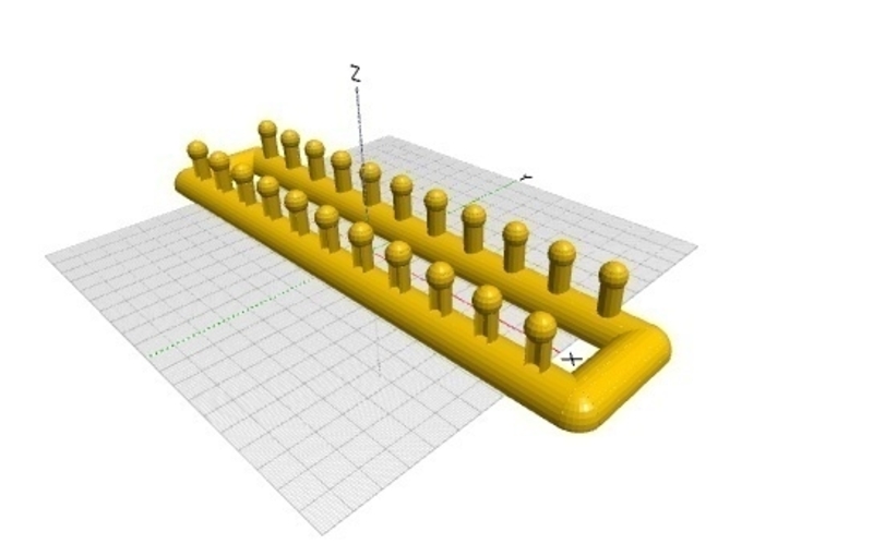 3d Printed Parametric Knitting Loom
