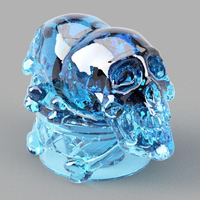 Small Poison Skulls Bottle Stopper 3D Printing 179944
