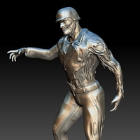 Small Zombie Biker 3D Printing 179949