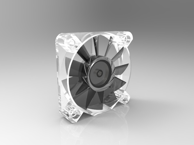 40mm Electronics Fan 3D Print 180092