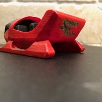 Small Santa baby Sleigh 3D Printing 180173