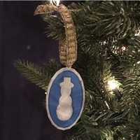 Small Snowman Ornament (dual extrusion) 3D Printing 180211