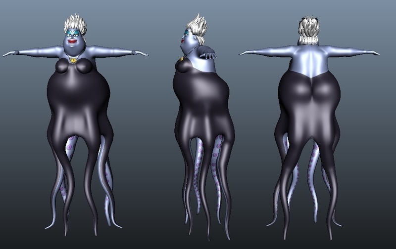 Ursula 3d character model