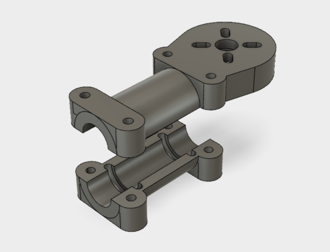 12 mm round arm motor mount  3D Print 180249