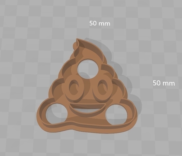 Cookie Cutter - Poop Emoji  3D Print 180281