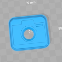 Small Cookie Cutter - Instagram App 3D Printing 180287