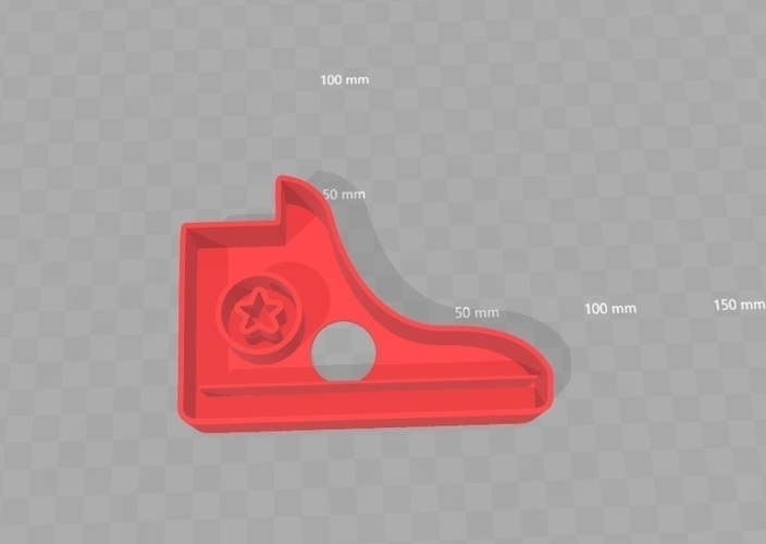 Cookie Cutter - Converse Shoe 3D Print 180291