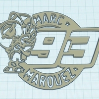 Small Marc Marquez Logo MotoGP 3D Printing 180294