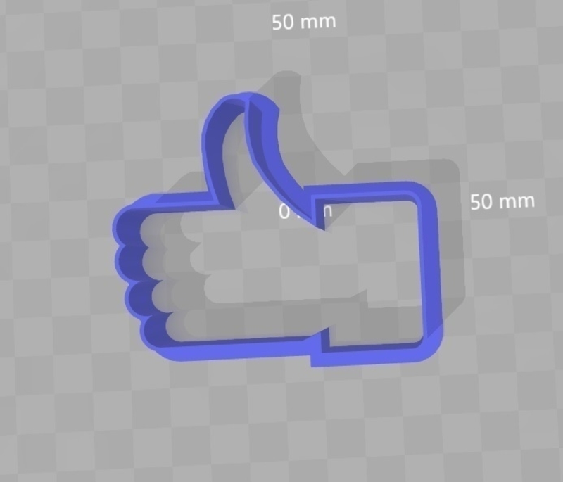 Cookie Cutter - Facebook Thumbs Up / Like 