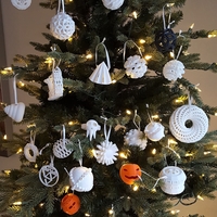 Small Fibonacci Christmas Tree Decoration 3D Printing 180319