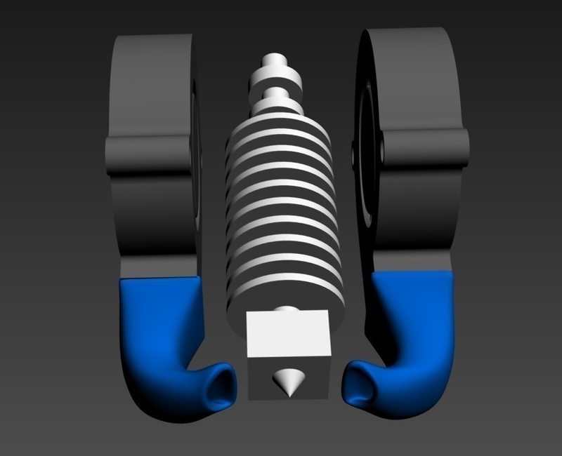  52 mm cooling air duct for fan 