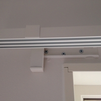 Small Curtain rail adapter 3D Printing 180417
