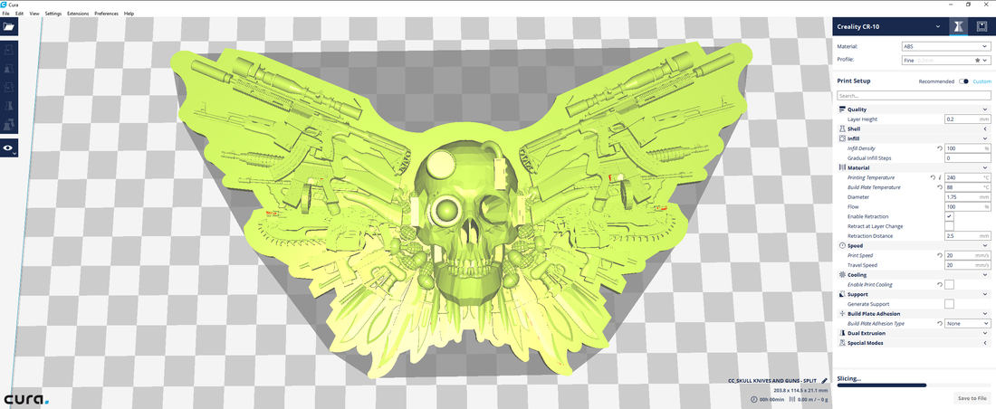 Skull & Cross Belt Buckle # 4640 Great American Produ