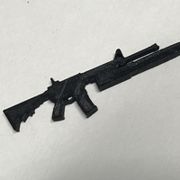 Small AR-15 chainsaw bayonet 3D Printing 180523