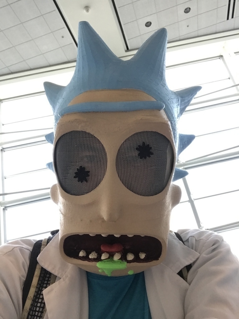 Rick Sanchez mask remix for larger printers